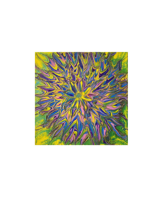 Daisy Dimensions - 8 x 8" Original | Multidimensional Daisy Art