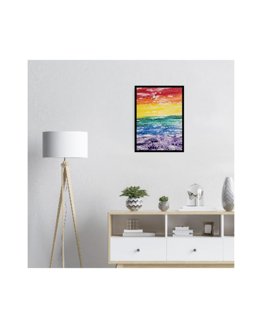 Glistening Rainbows – 18x24" Original Acrylic Painting