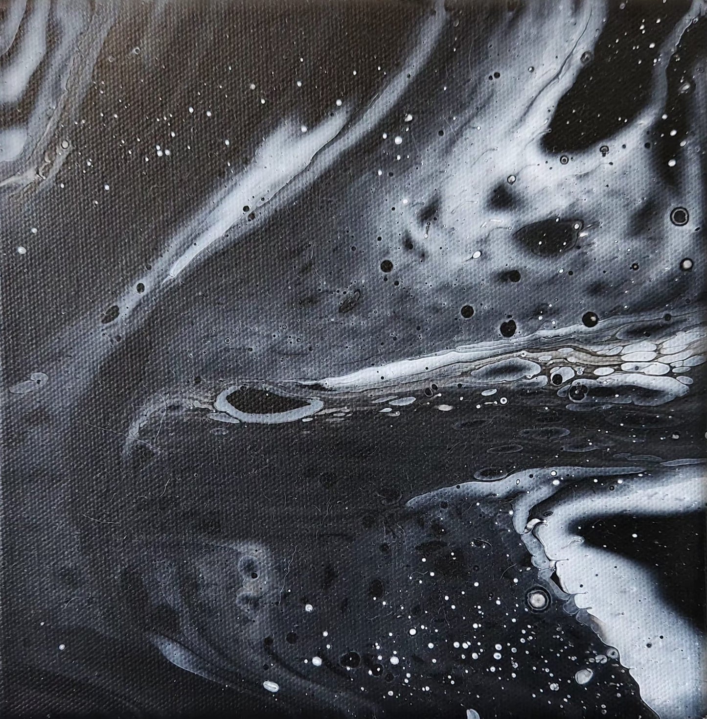 Unexplored Galaxies - 8 x 8" Original | Cosmic Fluid Art