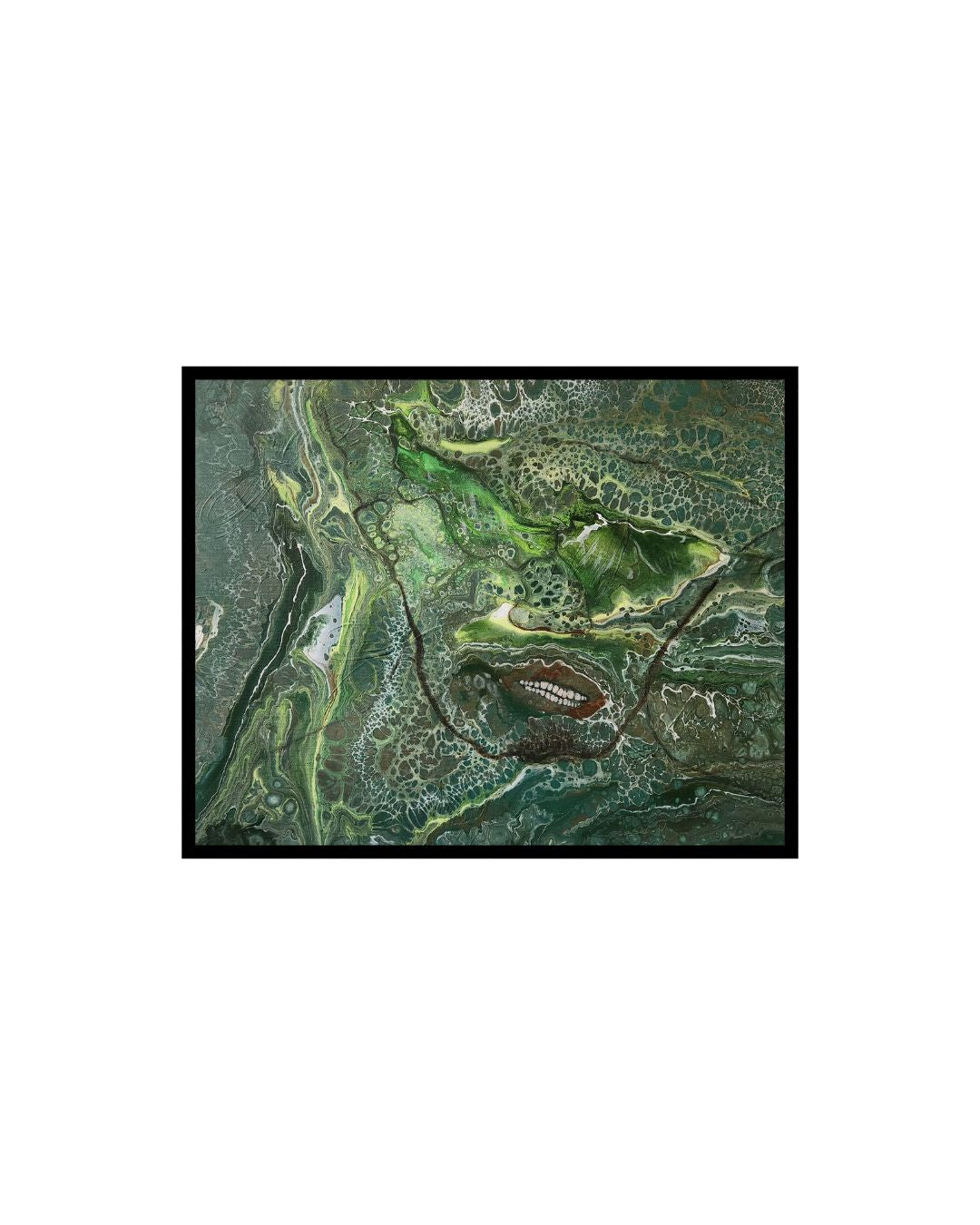 Camo Vibes - 16 x 20" Original | Personal Tribute Fluid Art
