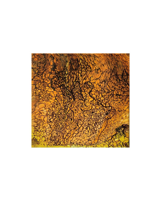 Can You See Me? - 8 x 8" Original | Interactive Hidden Image Fluid Art