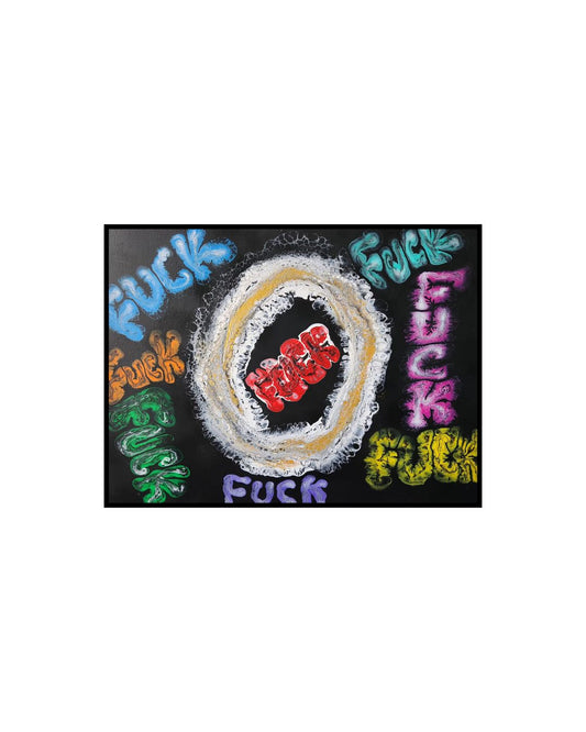 Colourful Language - 18 x 24" Original | Bold Expressive Fluid Art