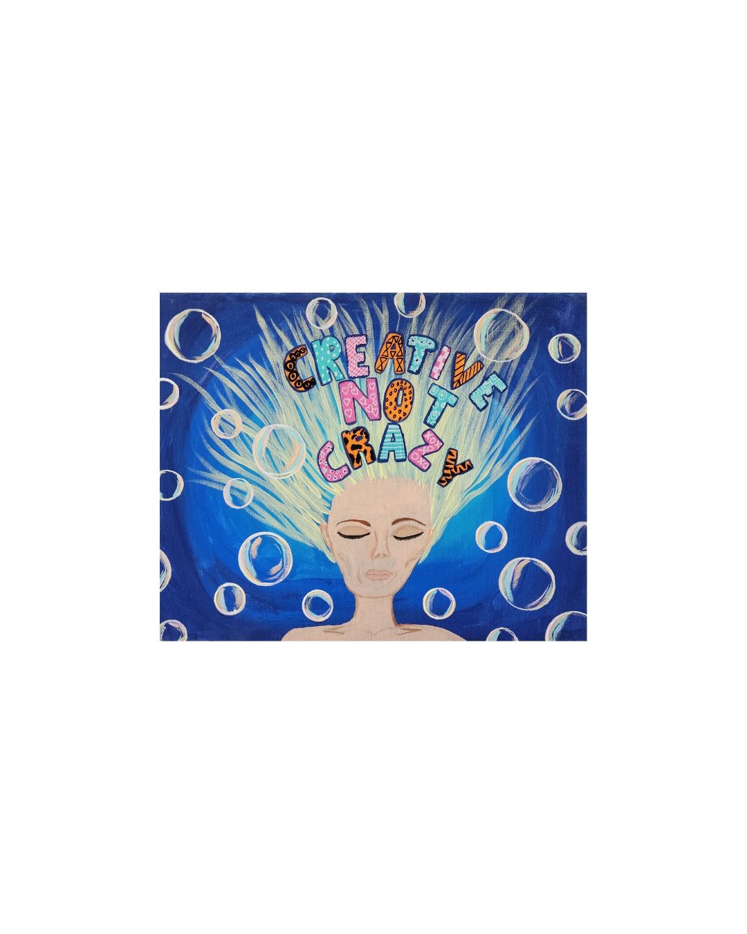 Creative Not Crazy - 16 x 20" Original | Playful Creative Art