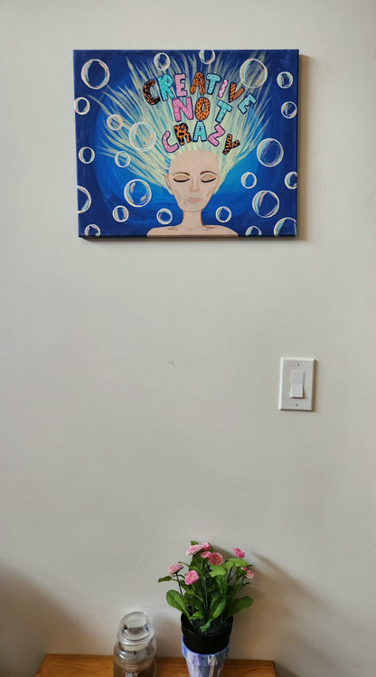 Creative Not Crazy - 16 x 20" Original | Playful Creative Art