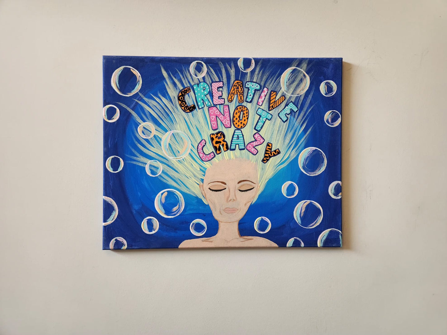 Creative Not Crazy - 16 x 20" Original | Playful Creative Art
