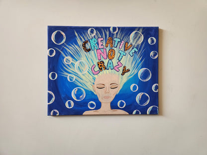 Creative Not Crazy - 16 x 20" Original | Playful Creative Art