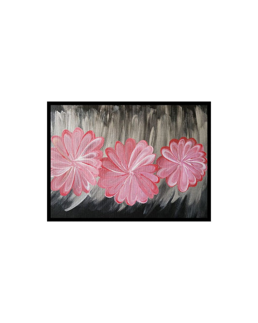 Daisies Dancing In the Dark - 12 x 16" Original | Playful Floral Art