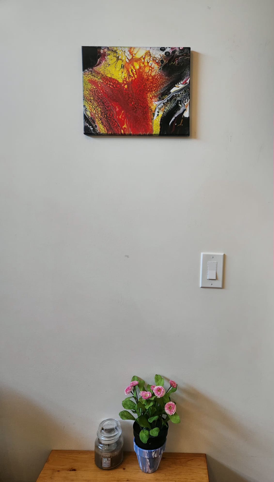Eternal Flame - 11 x 14" Original | Fiery Fluid Art