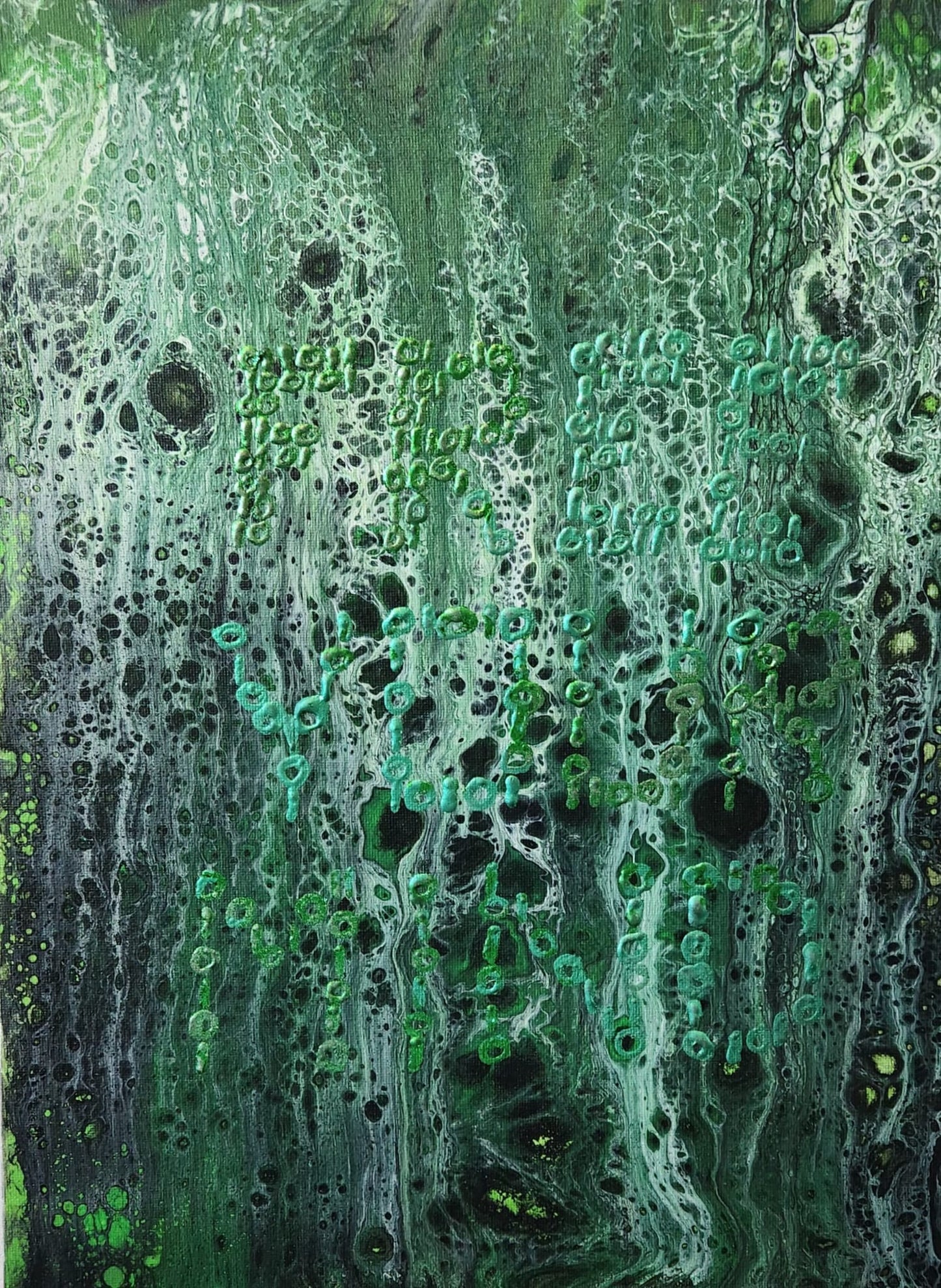 Free Your Mind - 12 x 16" Original | Matrix-Inspired Fluid Art