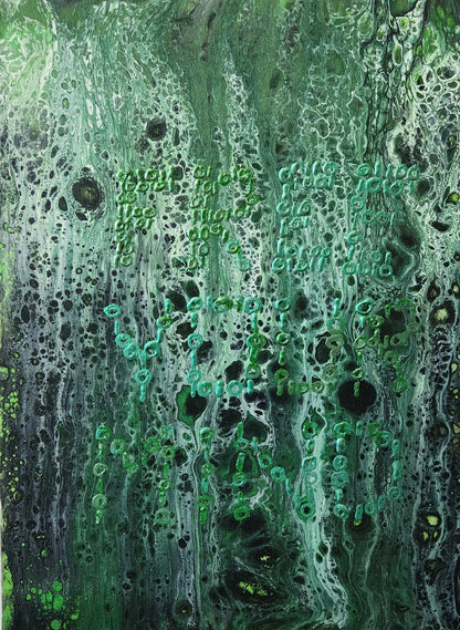 Free Your Mind - 12 x 16" Original | Matrix-Inspired Fluid Art