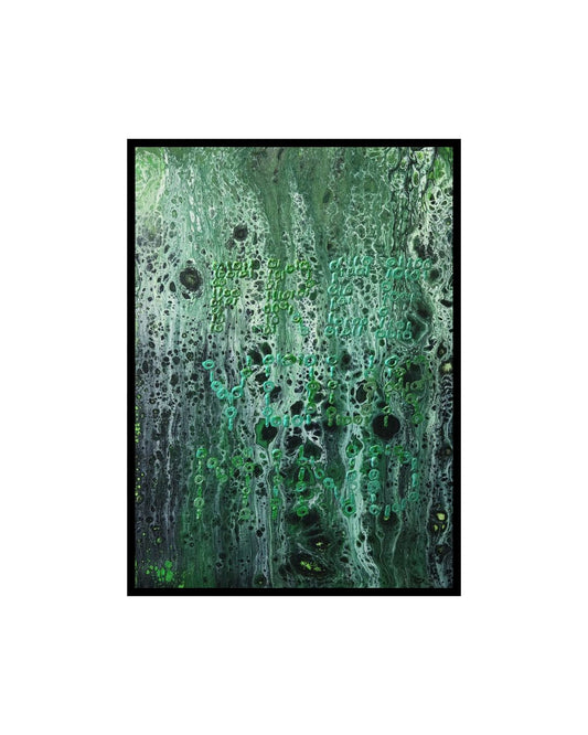 Free Your Mind - 12 x 16" Original | Matrix-Inspired Fluid Art