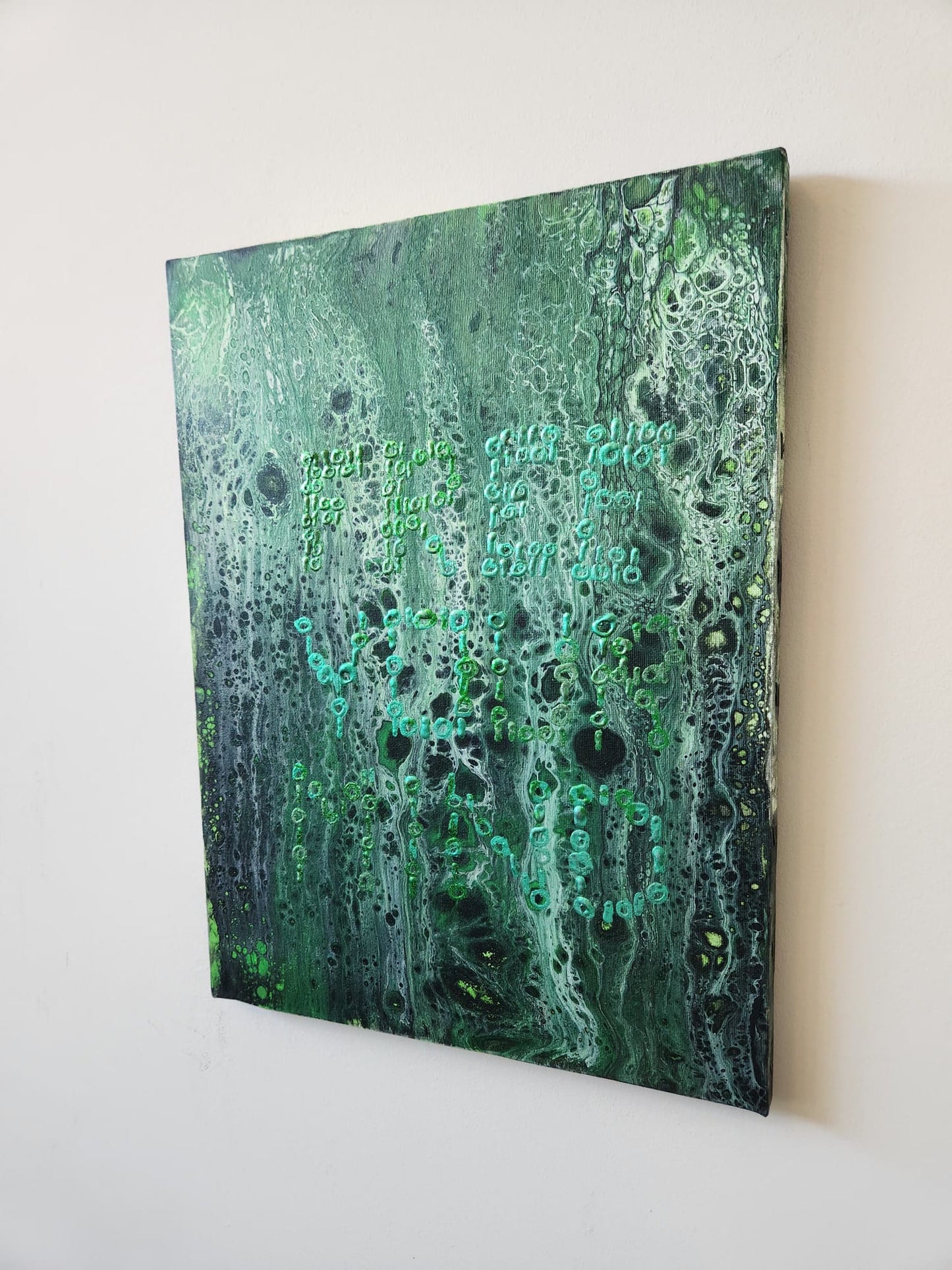 Free Your Mind - 12 x 16" Original | Matrix-Inspired Fluid Art