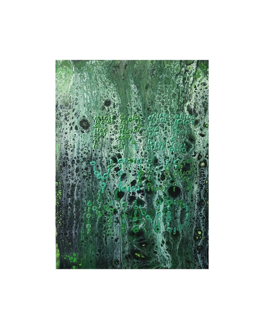 Free Your Mind - 12 x 16" Original | Matrix-Inspired Fluid Art