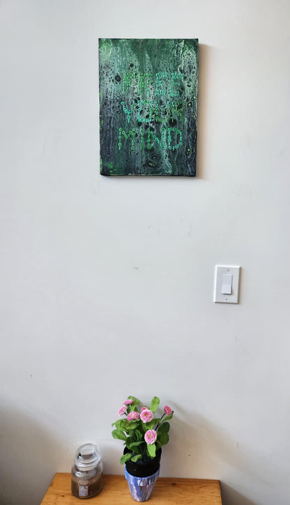 Free Your Mind - 12 x 16" Original | Matrix-Inspired Fluid Art