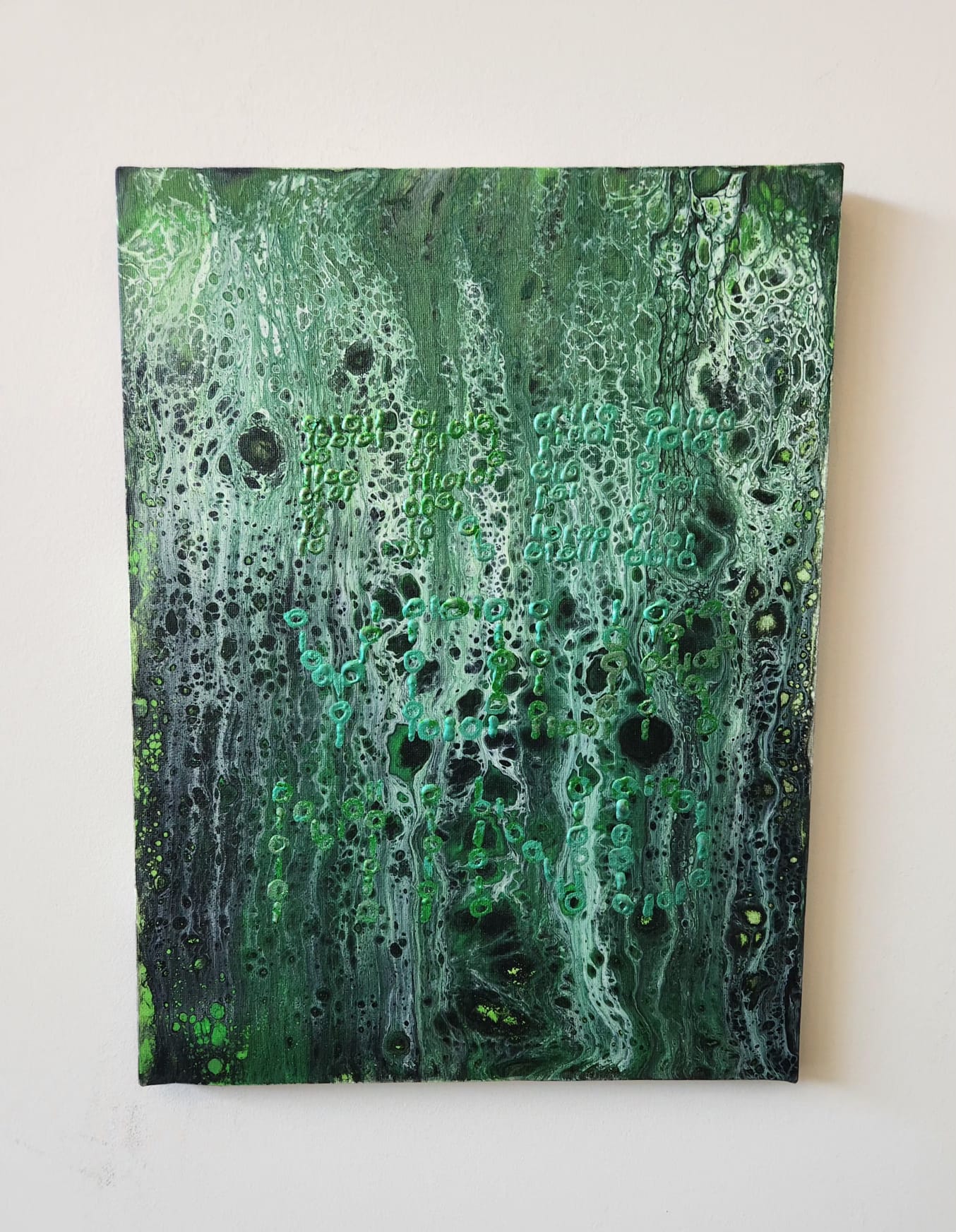 Free Your Mind - 12 x 16" Original | Matrix-Inspired Fluid Art