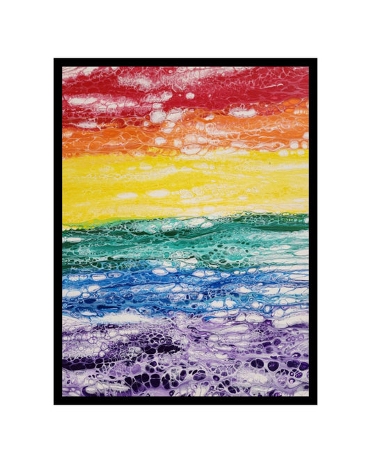 Glistening Rainbows – 18x24" Original Acrylic Painting