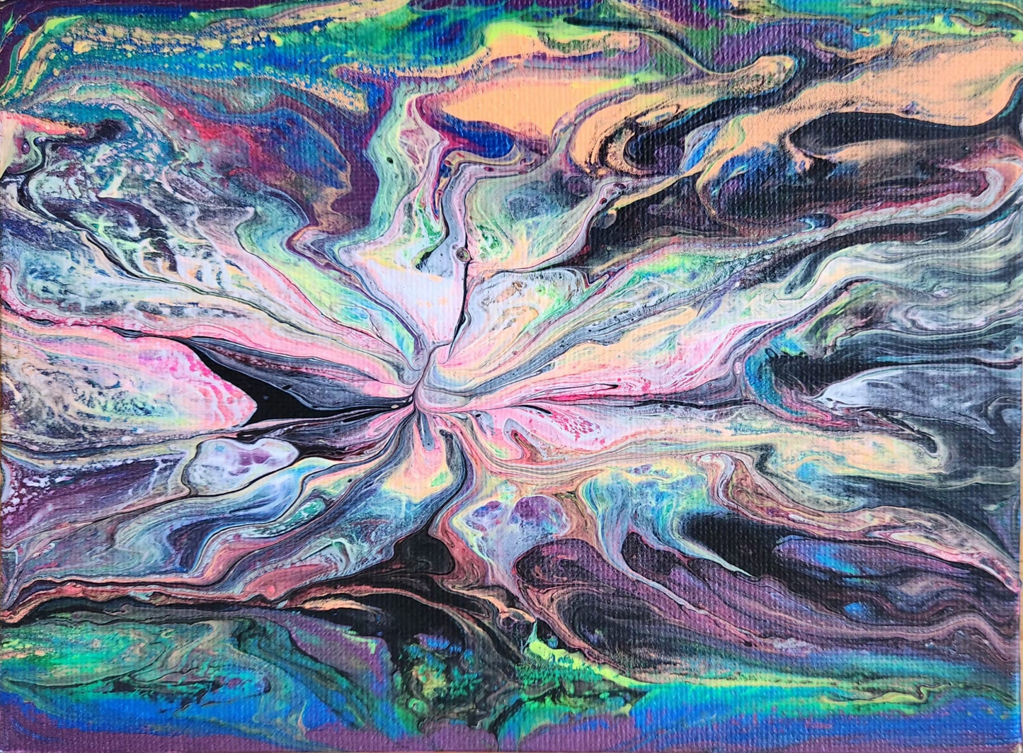 Harmony In Chaos - 5 x 7" Original | Dynamic Fluid Art