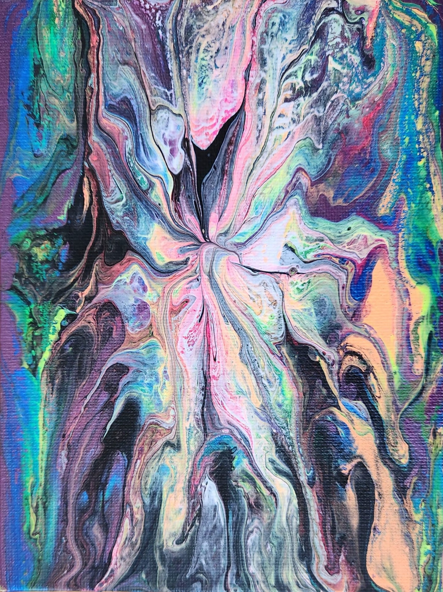 Harmony In Chaos - 5 x 7" Original | Dynamic Fluid Art