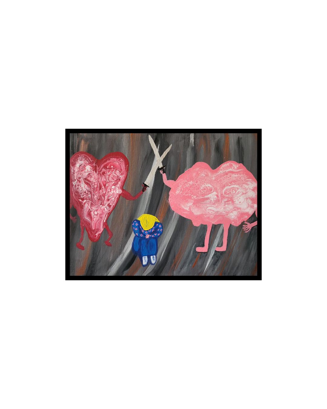 Head Over Heart - 11 x 14" Original | Healing Balance Art