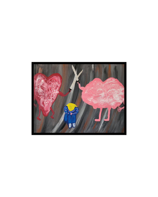 Head Over Heart - 12 x 16" Original | Healing Balance Art