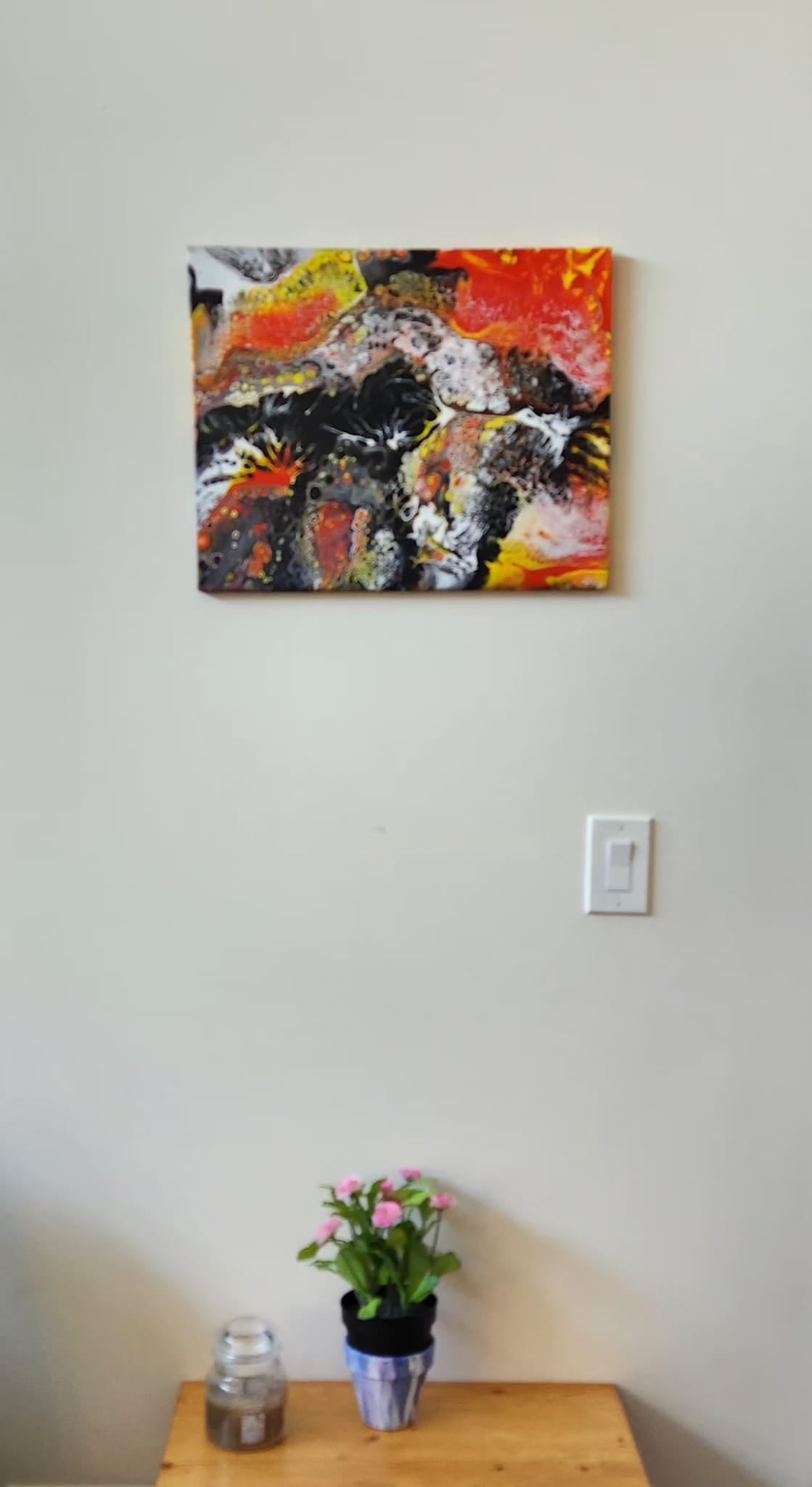 Hell's Fury - 16 x 20" Original | Bold Dynamic Fluid Art