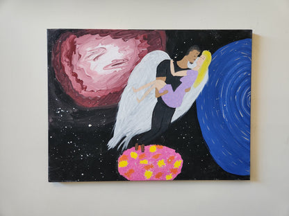 I Got You - 18 x 24" Original | Angelic Protection Healing Art
