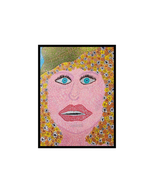 Mother Nature - 18 x 24" Original | Floral Portrait Art