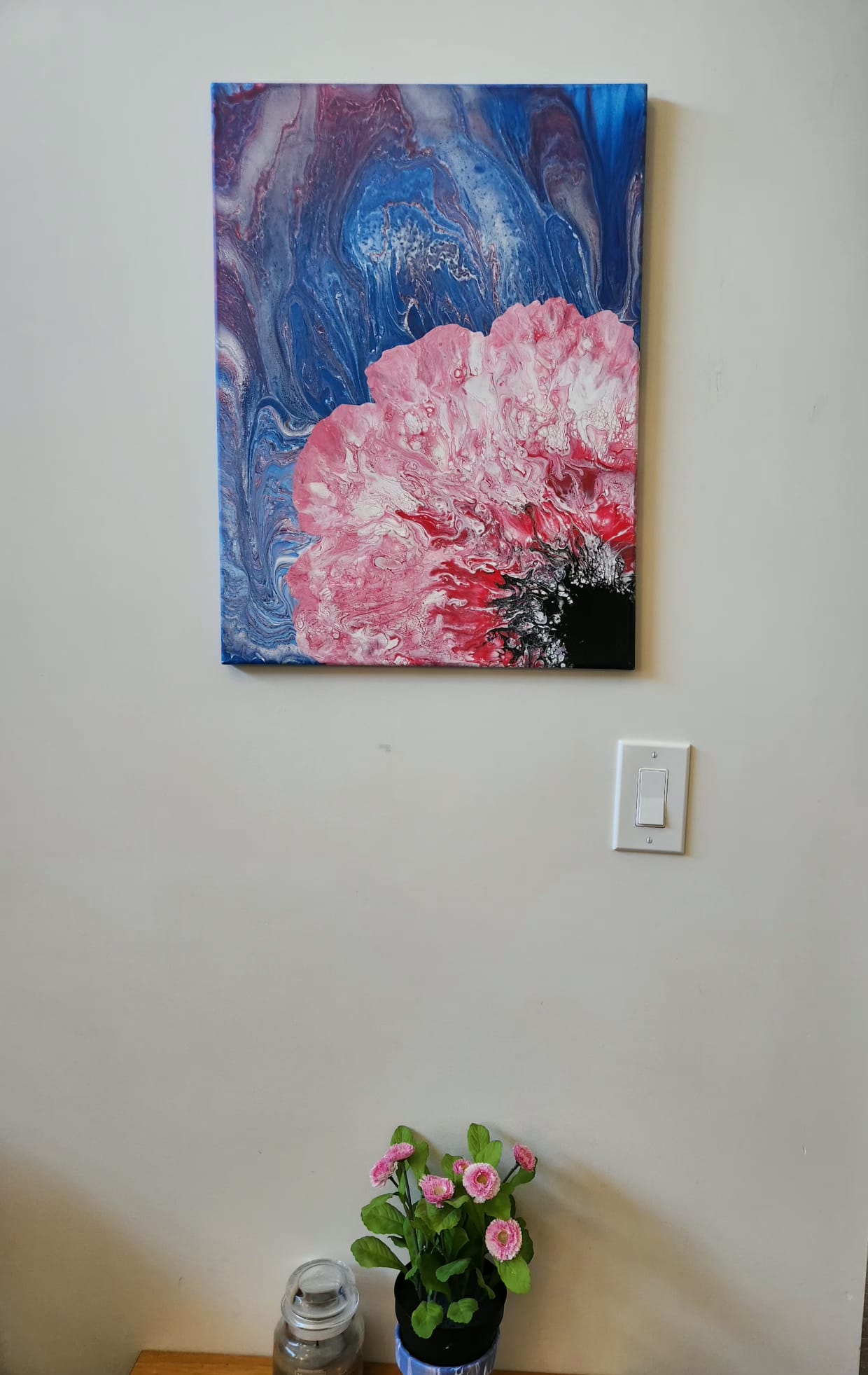Poppy Perfection - 18 x 24" Original | Vibrant Poppy Fluid Art