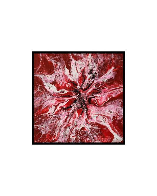 Spirit of the North - 8 x 8" Original | Bold Canadian Floral Art