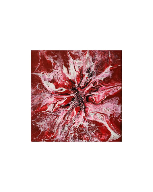 Spirit of the North - 8 x 8" Original | Bold Canadian Floral Art