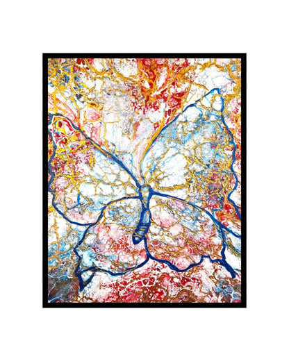 Tattered Transformations – 16x20" Original | Butterfly Resilience Art