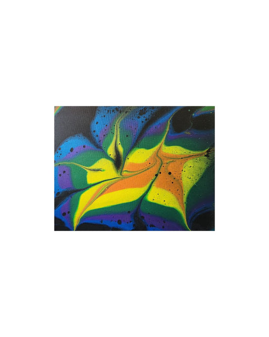 The Shimmer - 12 x 16" Original | Metallic Fluid Art