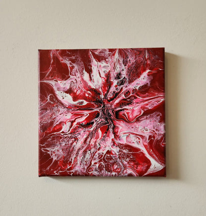 Spirit of the North - 8 x 8" Original | Bold Canadian Floral Art