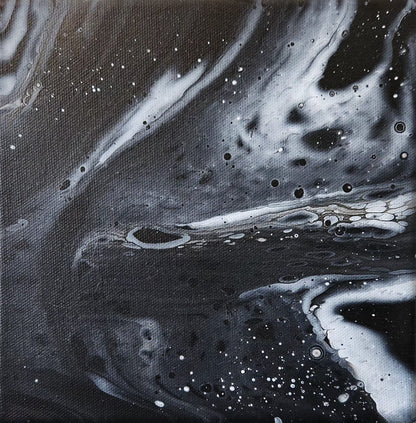 Unexplored Galaxies - 8 x 8" Original | Cosmic Fluid Art