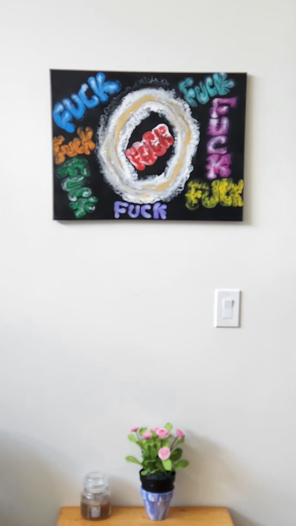 Colourful Language - 18 x 24" Original | Bold Expressive Fluid Art