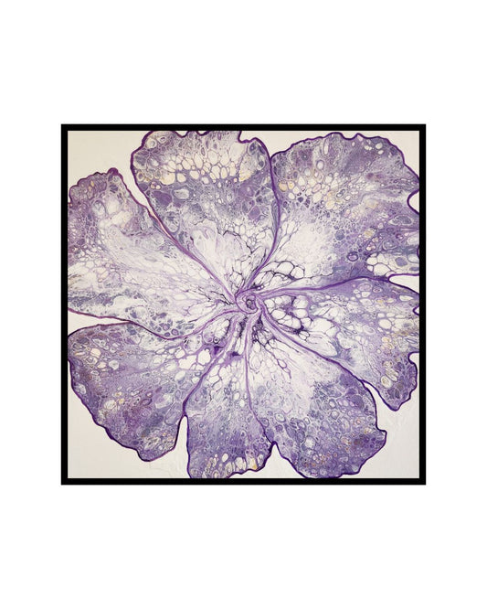 When Courage Blossoms – 20x20" | Purple Heart Flower