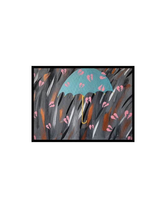 When It Rains It Pours - 12 x 16" Original | Heartbreak & Healing Art