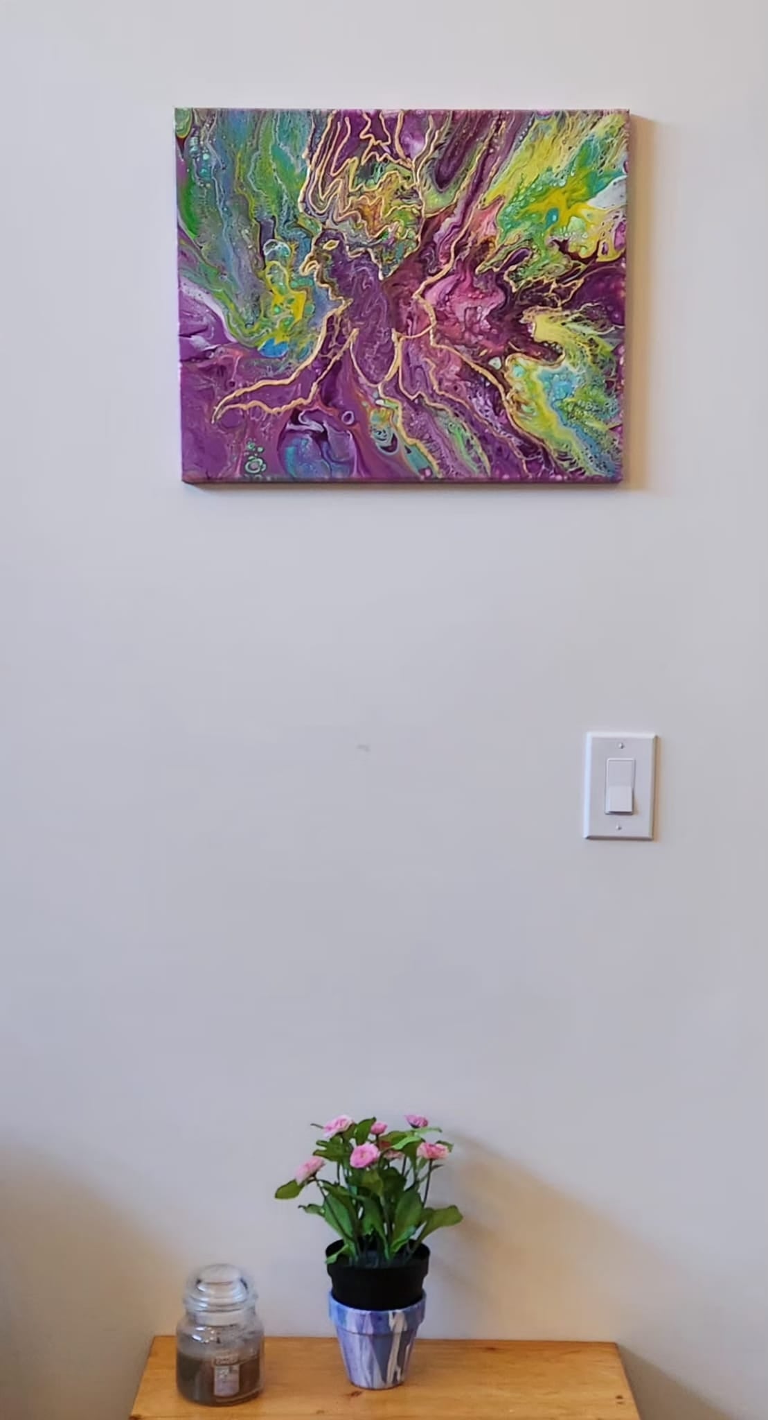 Dancing with the Divine - 16 x 20" Original | Vibrant Woman Fluid Art